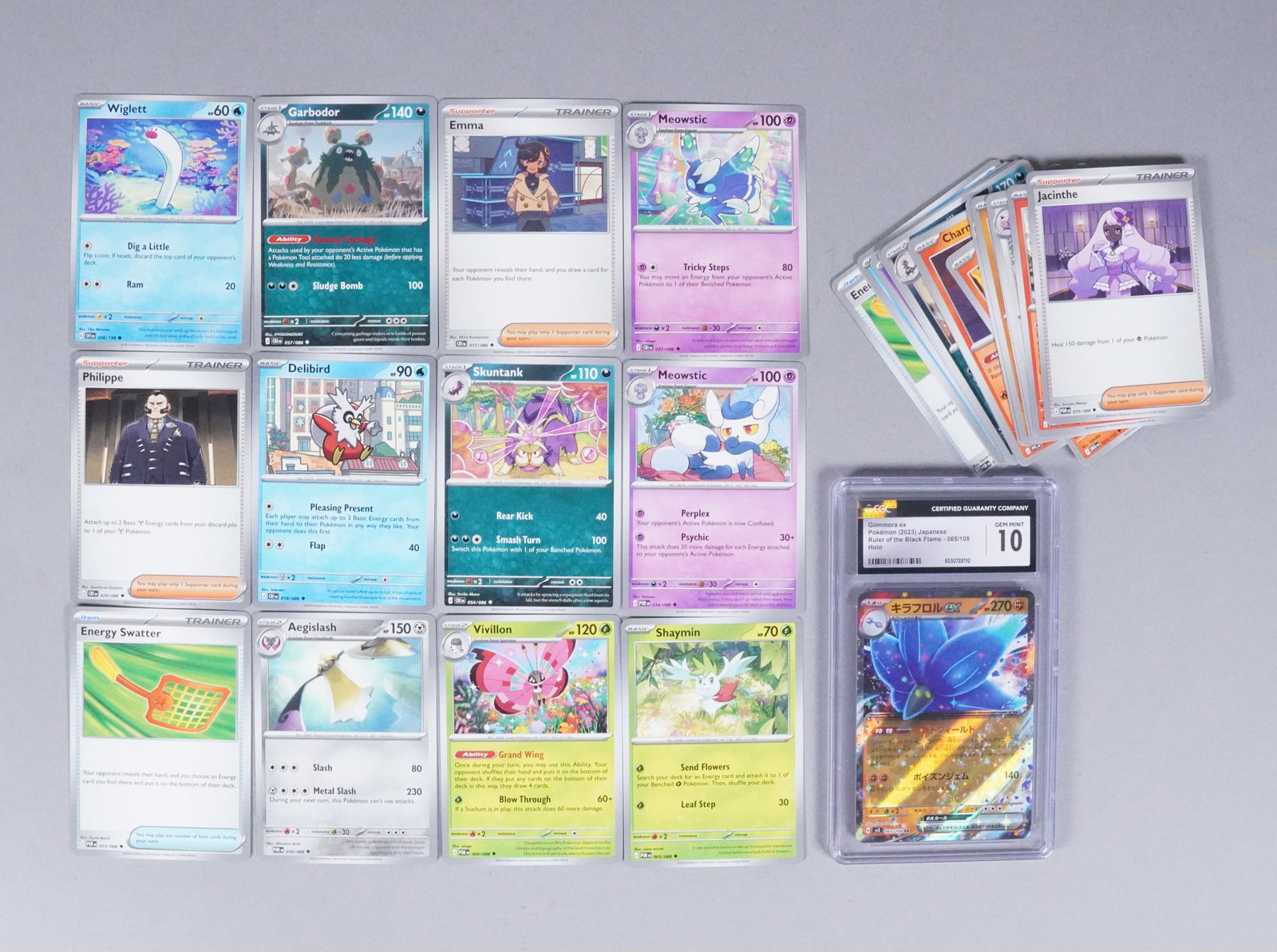 Lots Pokemon cards PSA: Lots Pokemon cards, one is PSA graded. From an estate.