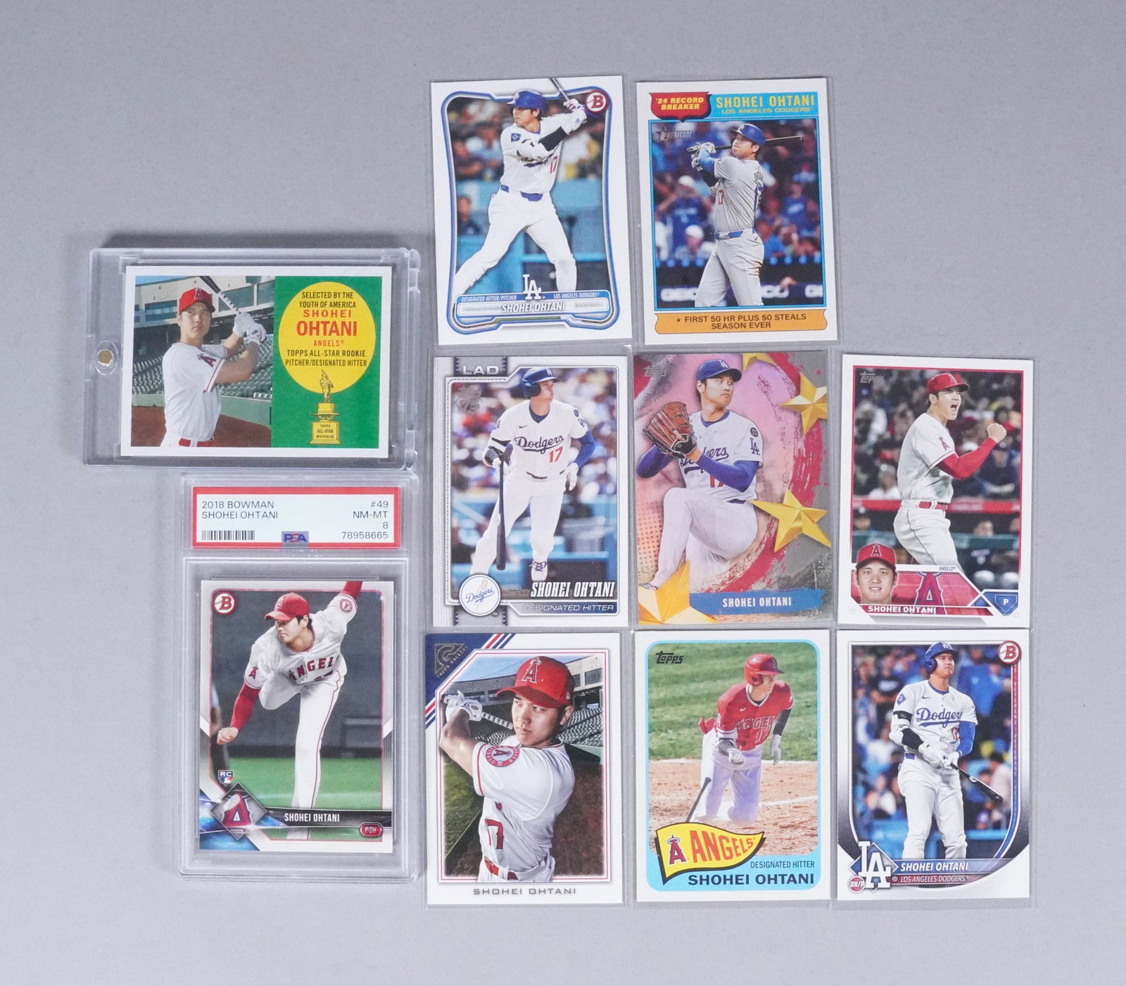Lots Shohei Ohtani cards: Lots Shohei Ohtani cards, some are from Angels.
