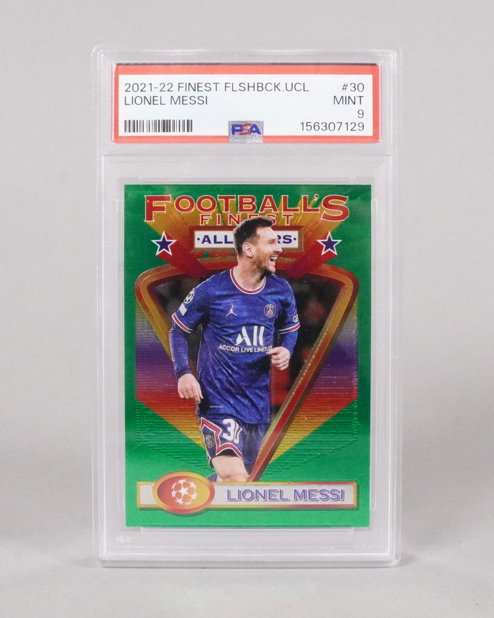 2021-22 Lionel Messi sports card PSA: 2021-22 Lionel Messi sports card, PSA 9.