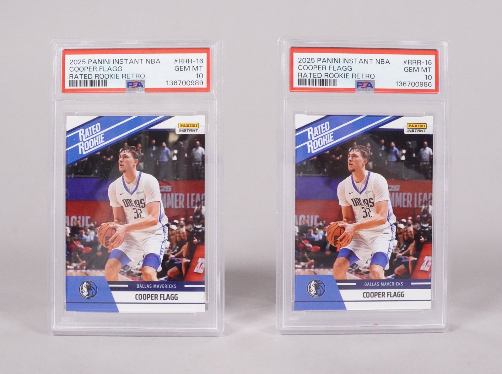 2 Cooper Flagg rookie cards PSA 10: 2 Cooper Flagg rookie card, PSA 10.
