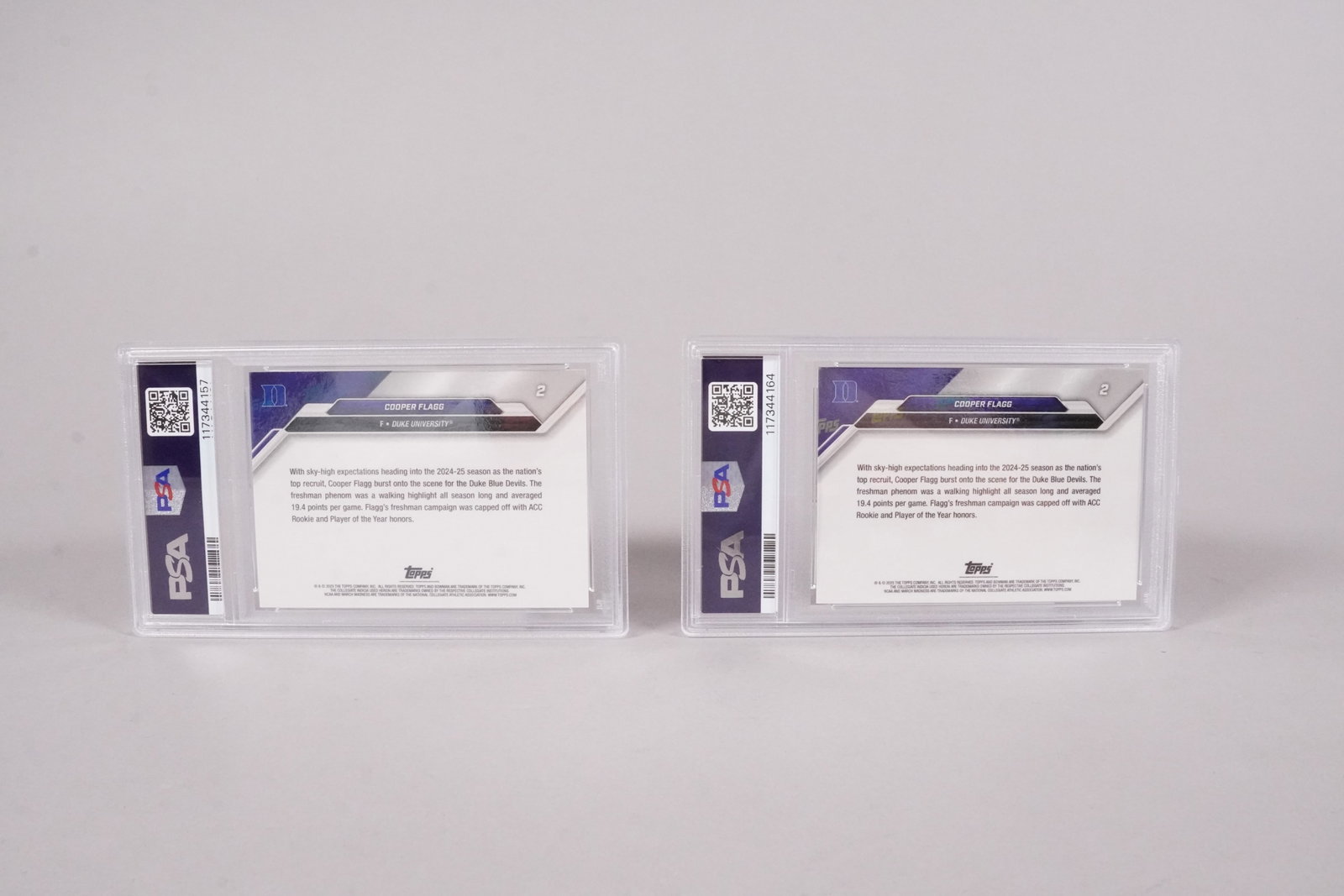 2 Cooper Flagg Duke card PSA - 4