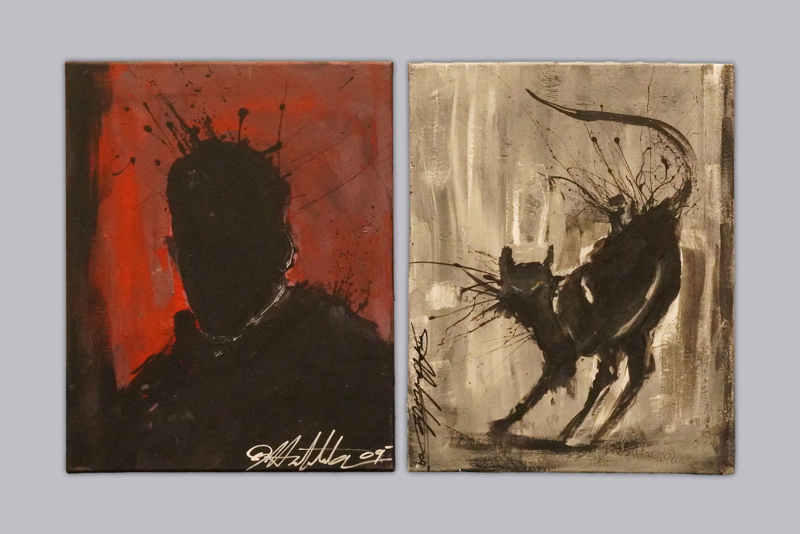 2 FINE VINTAGE PAINTINGS ESTATE (1 of 6)