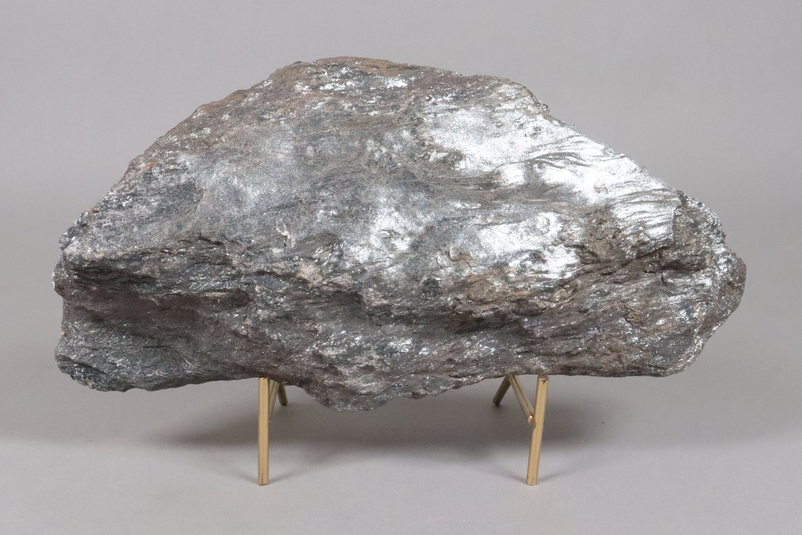 A large possibly meteorite estate: A large possibly meteorite from an estate. H: 5.5" x W: 11.5."