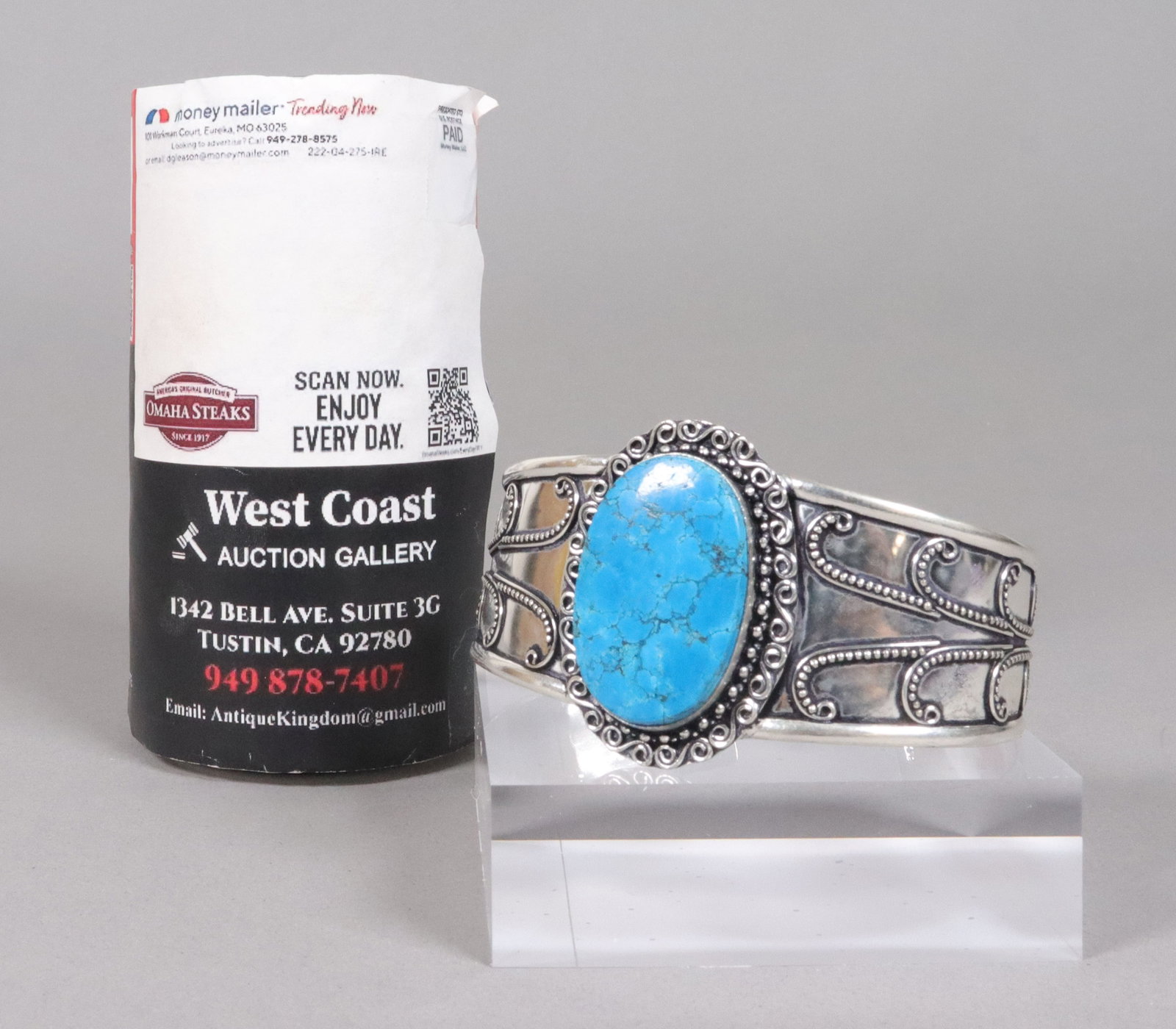 Estate fine carved bangle - 2