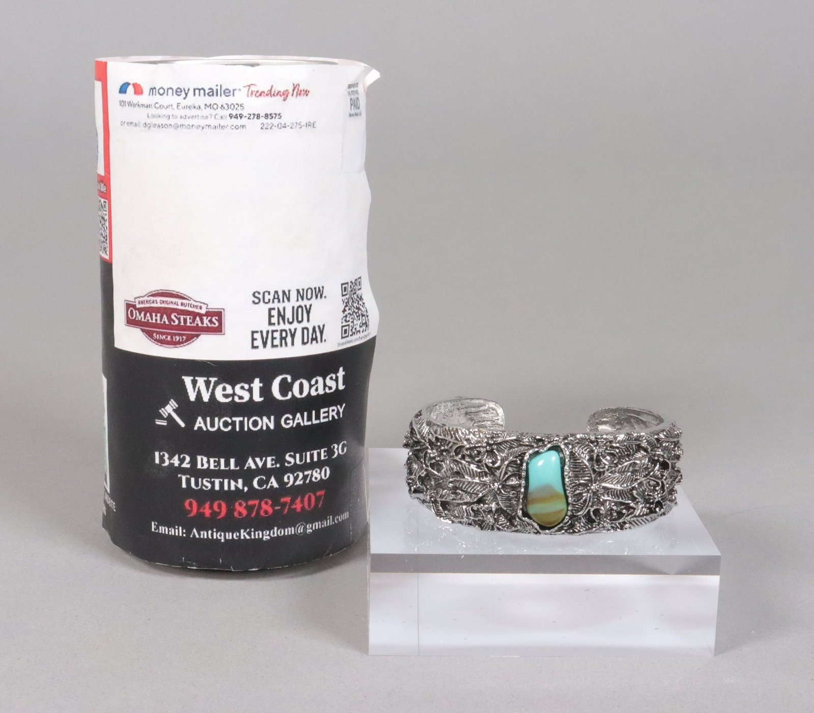 Estate fine carved bangle - 2