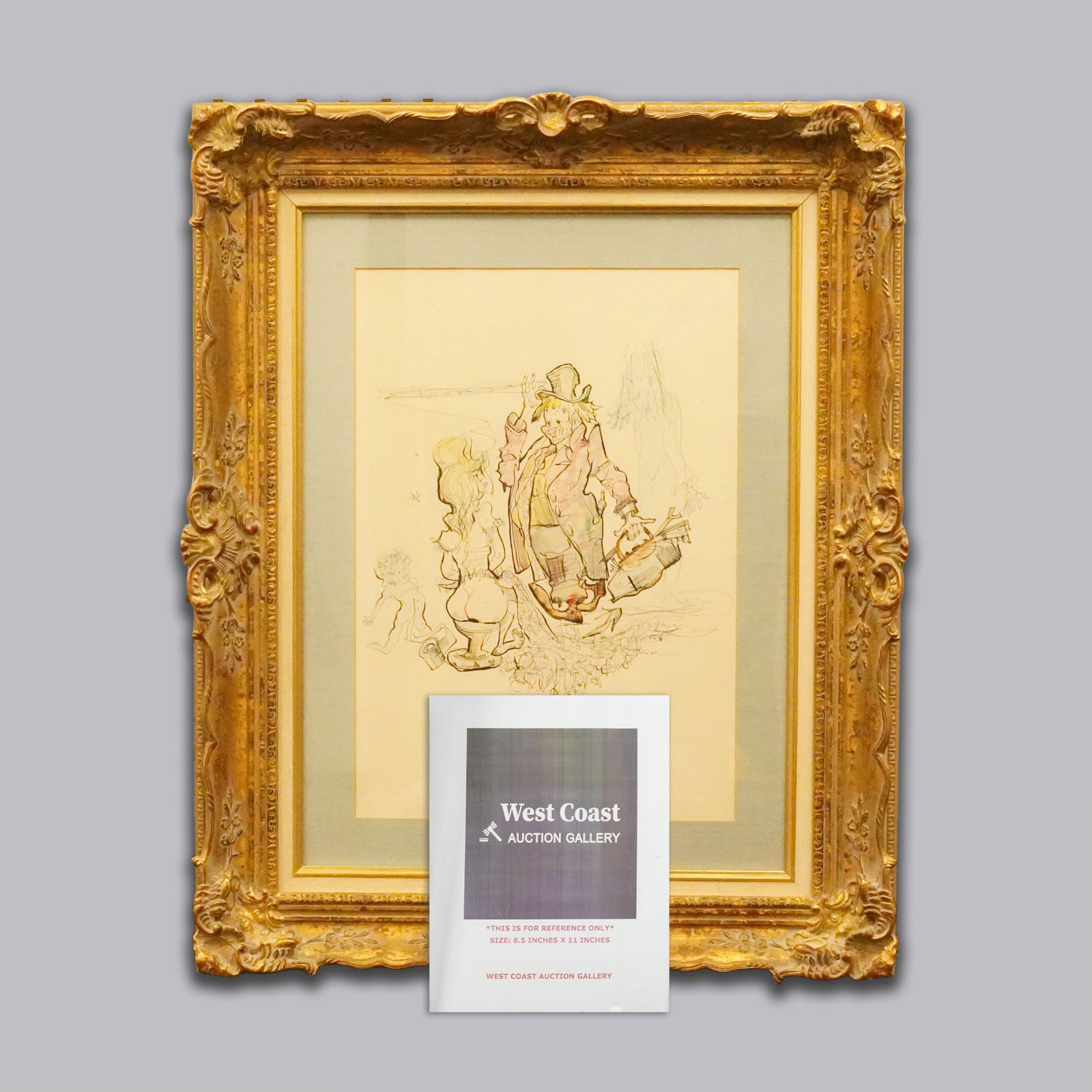 A vintage framed serigraph - 2