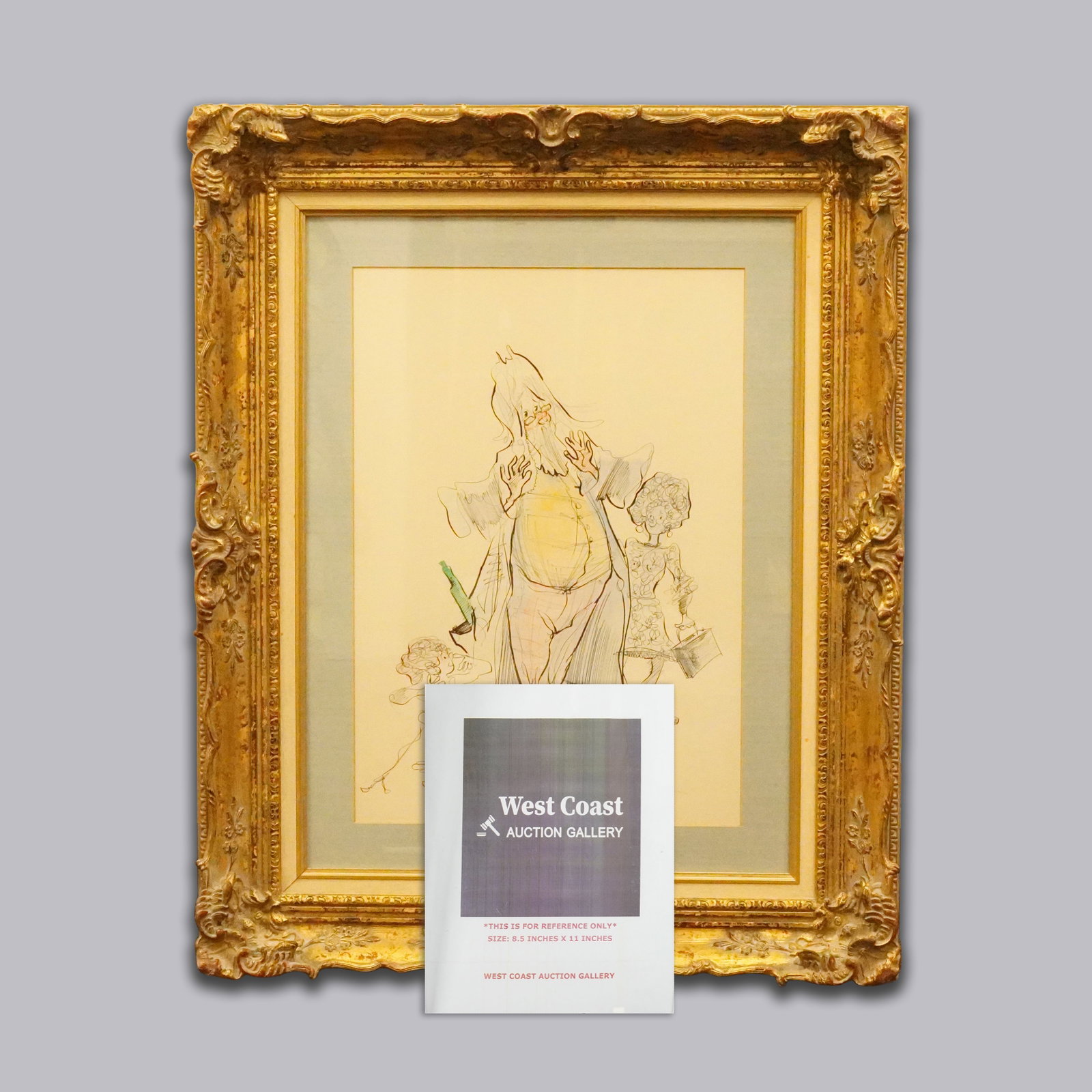 A vintage framed serigraph - 2