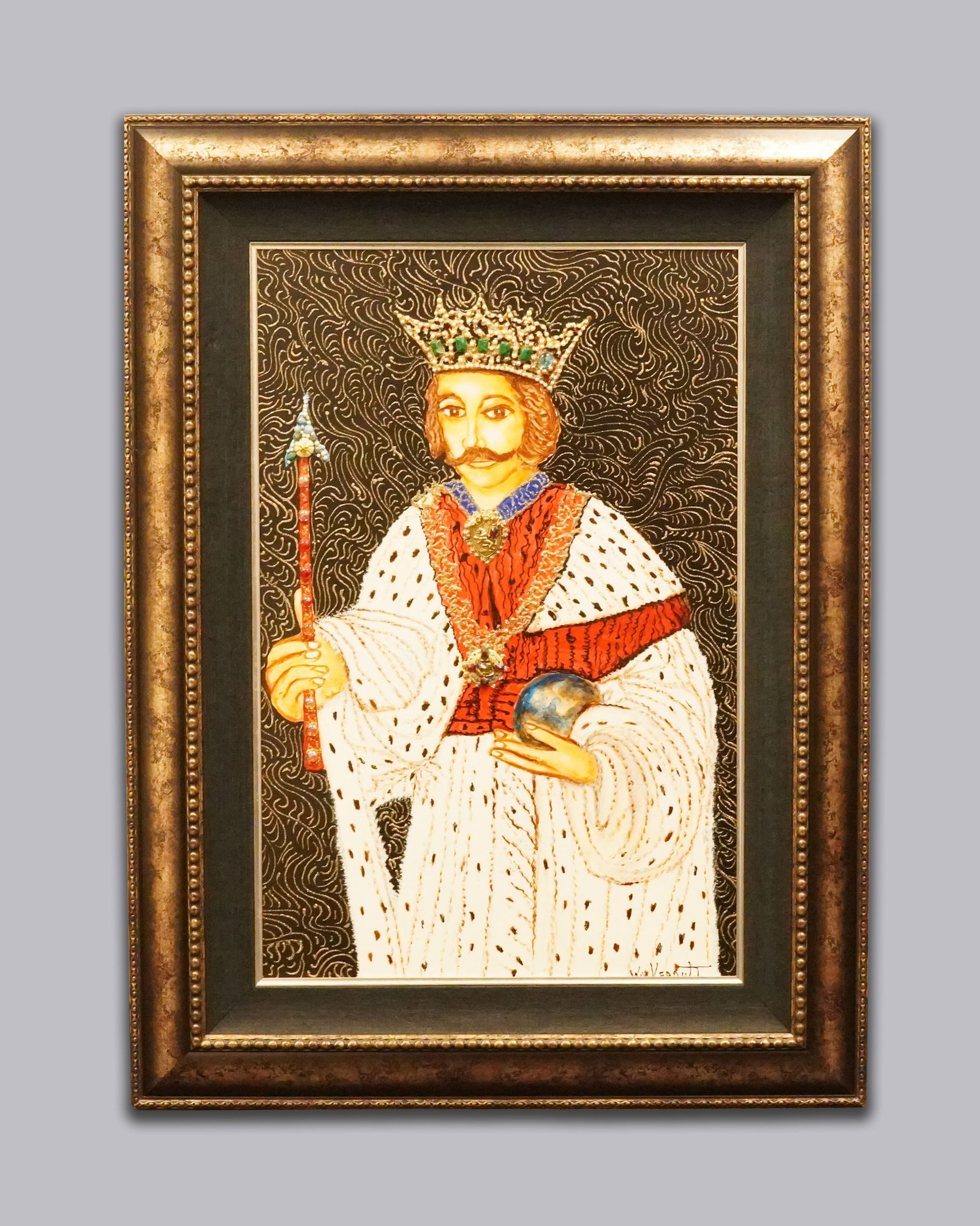 William Verdult King Philip vintage oil painting (1 of 11)