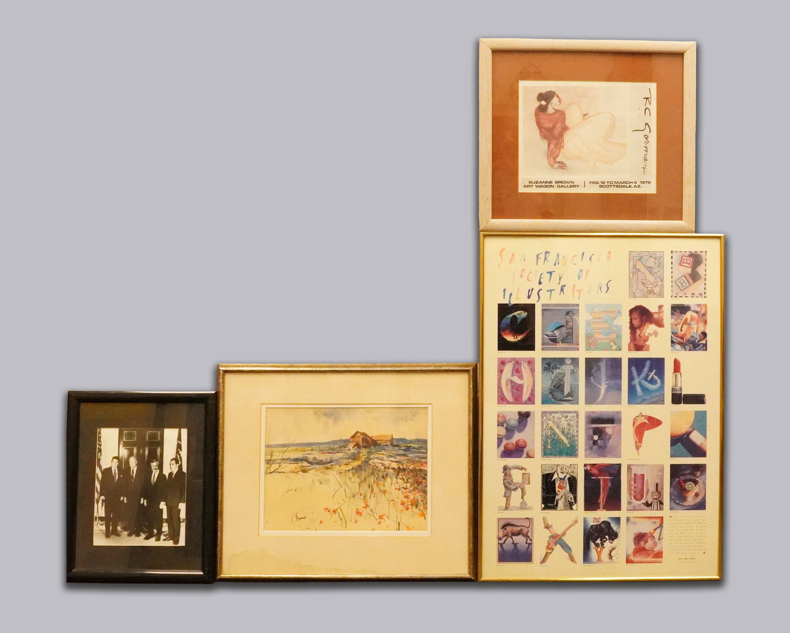 Lots framed arts: Lots framed arts. Lagest H: 28.5" x W: 20.5."
