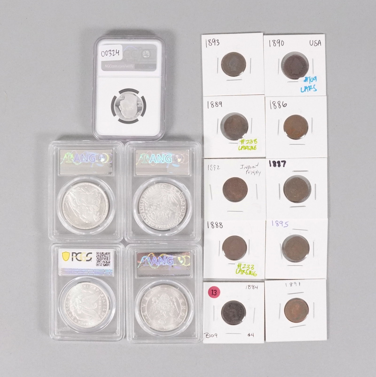 Lots estate coins ungraded: Lots estate coins ungraded. We do not guarantee its material, age, grading, engraving and carvings. All sales are final, no return. Please contact us if you have any question before bidding.