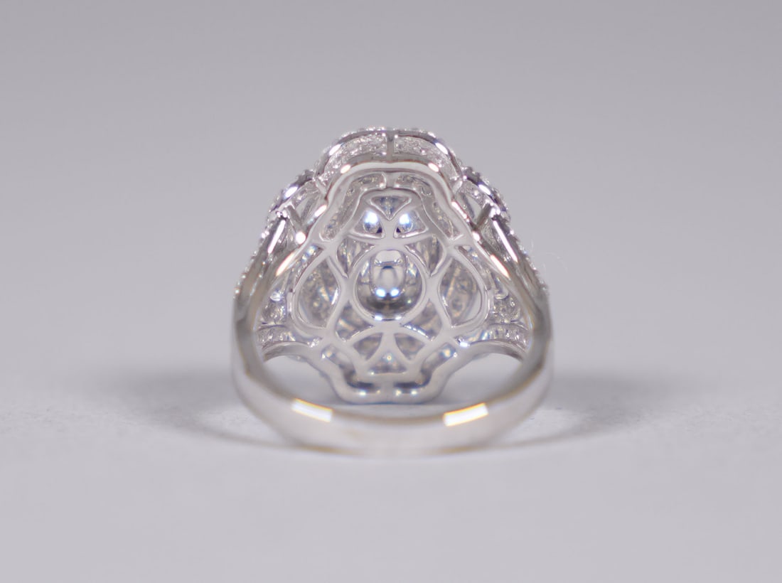 Platinum Burma Ruby diamond ring US 6.75 - 4