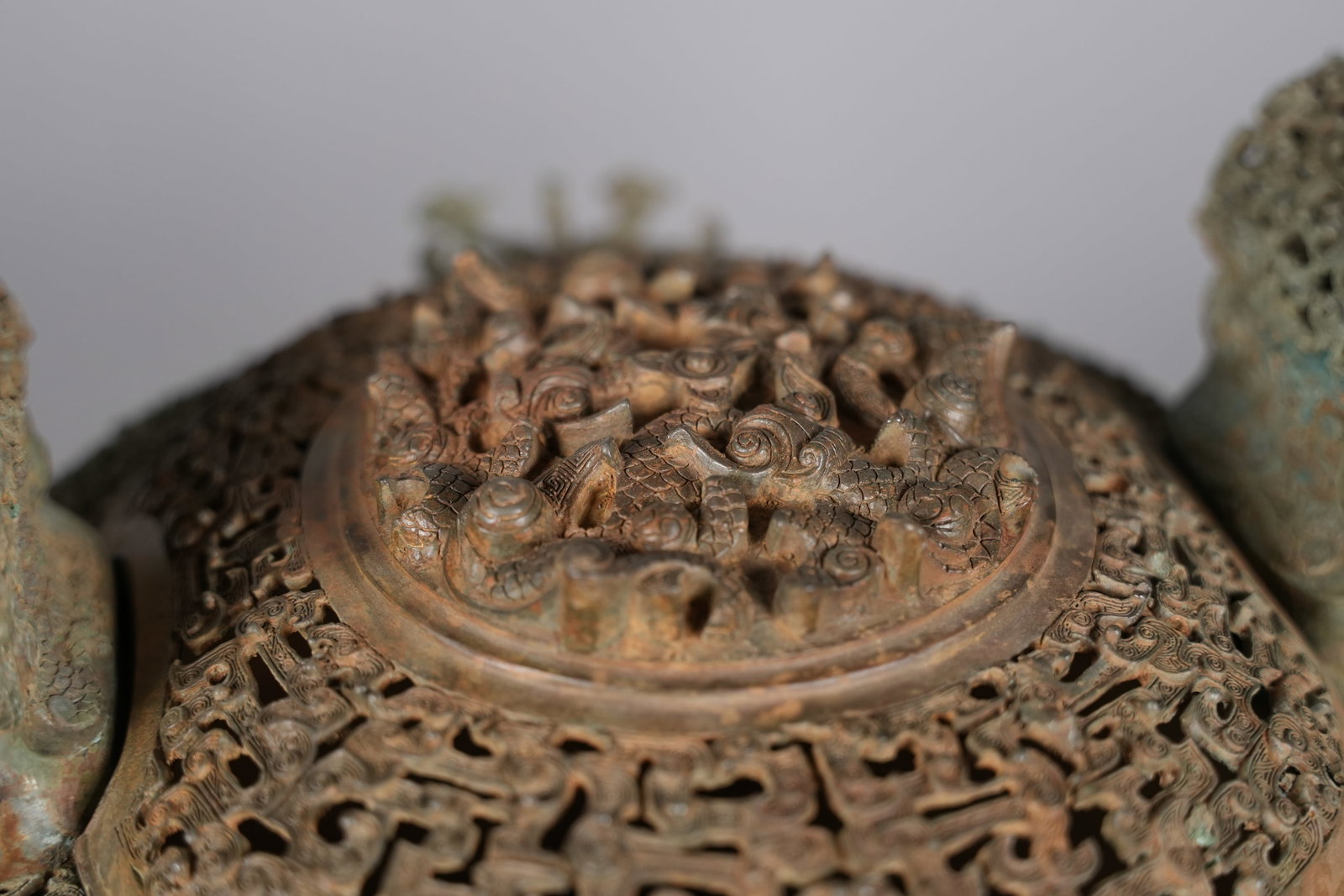 Important Chinese warring period bronze vessel - 10