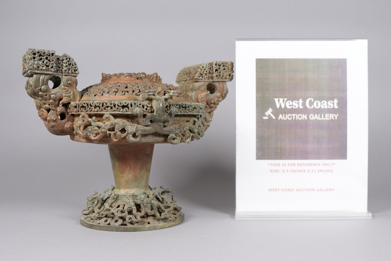 Important Chinese warring period bronze vessel - 2