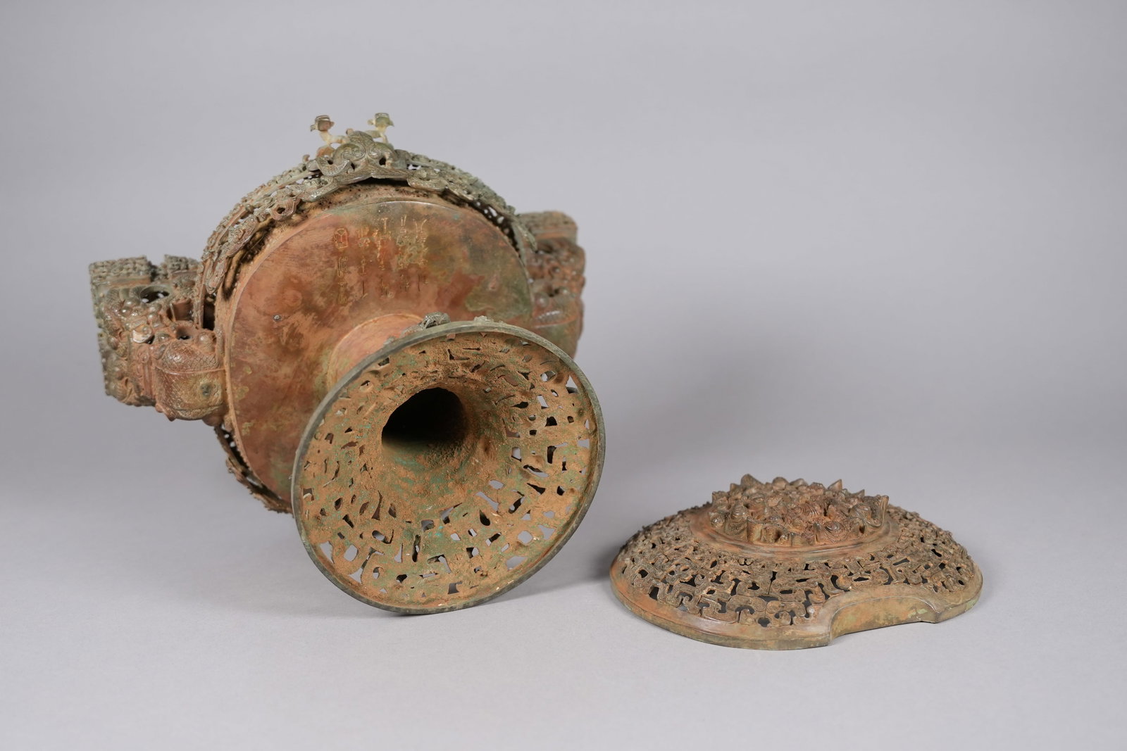 Important Chinese warring period bronze vessel - 4