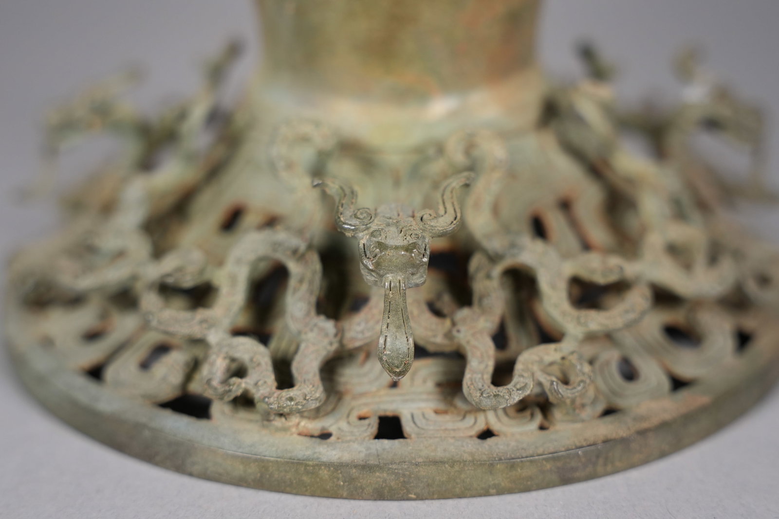 Important Chinese warring period bronze vessel - 7