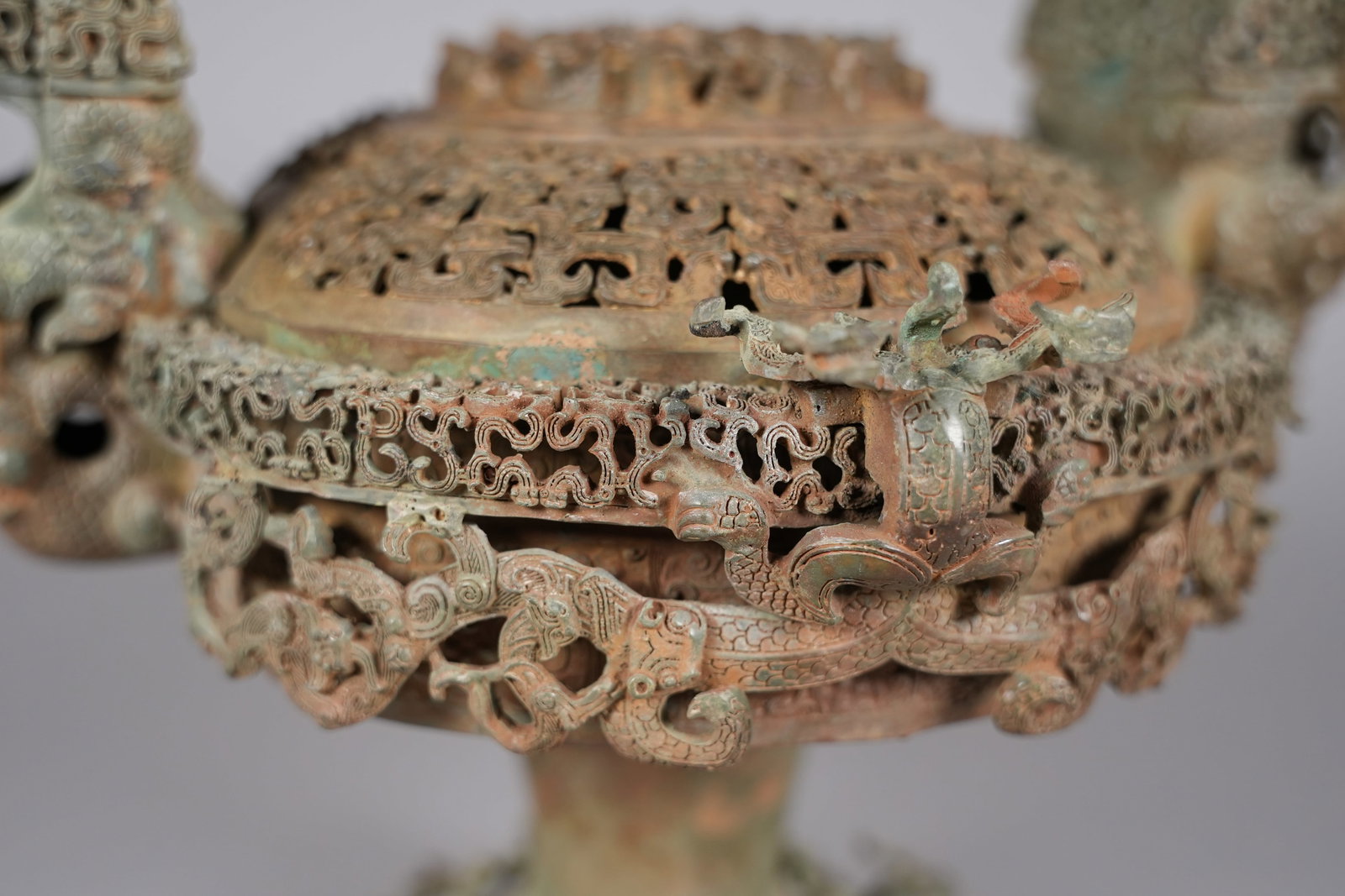 Important Chinese warring period bronze vessel - 9