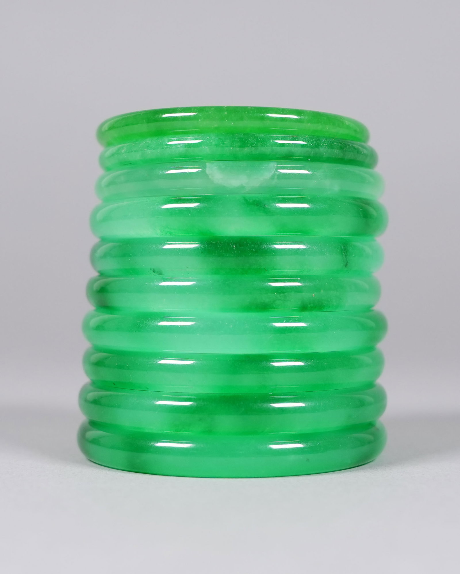 Lots Chinese apple green bangles - 4
