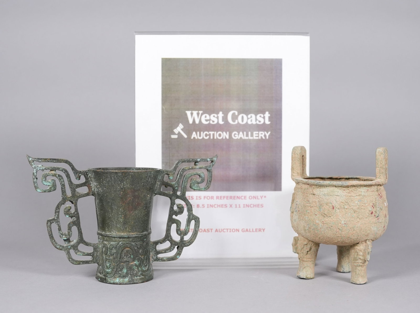 2 Chinese bronze vessels - 2