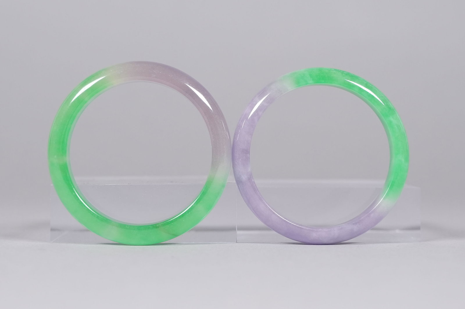 Lots Chinese apple green bangles - 3