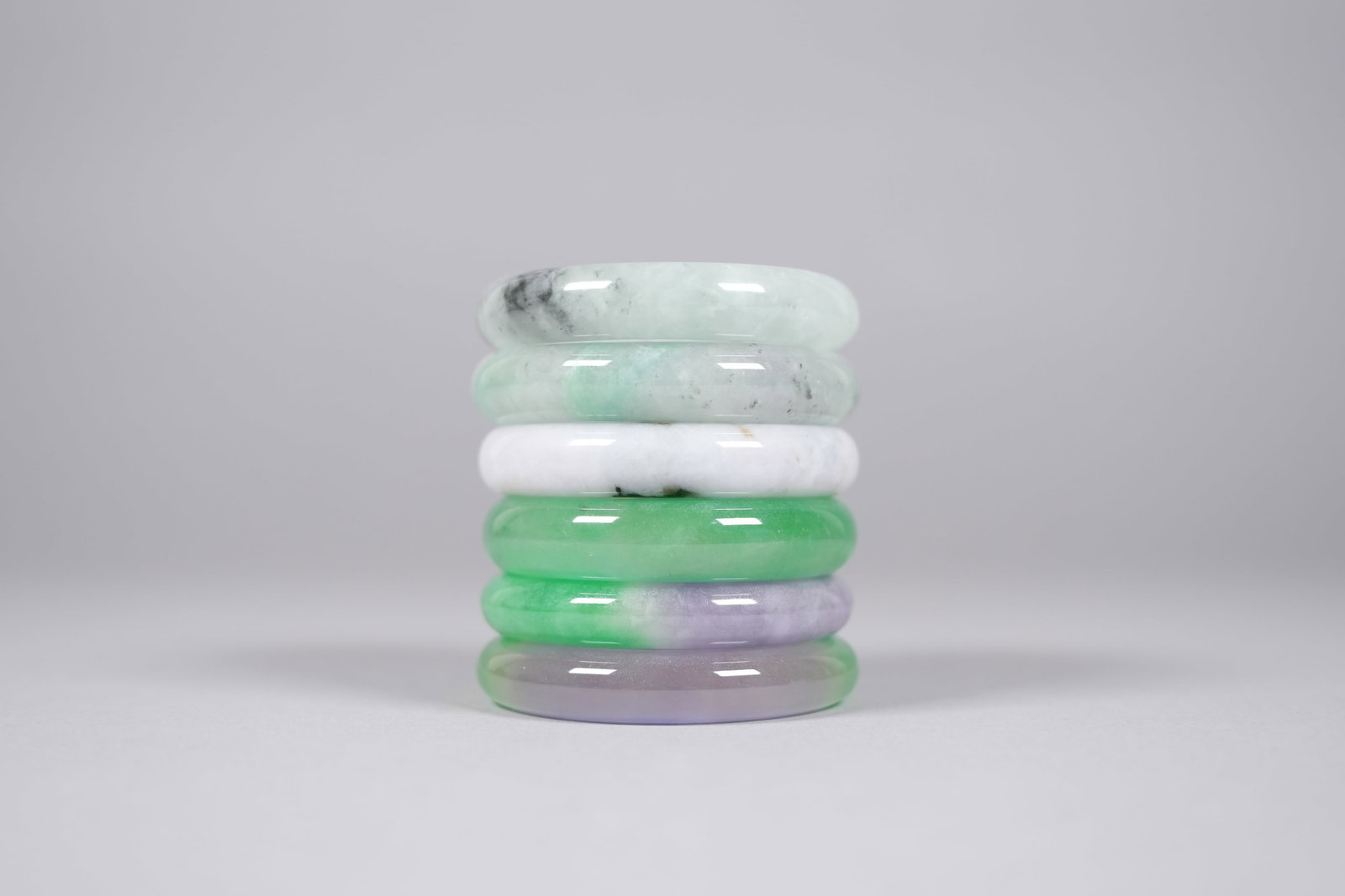 Lots Chinese apple green bangles - 5