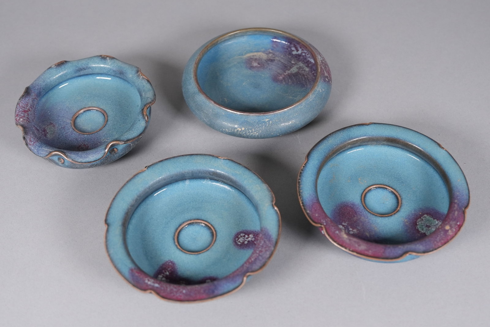 Lots Chinese purple washers: Lots Chinese purple washers. H: 1.2" x W: 6."