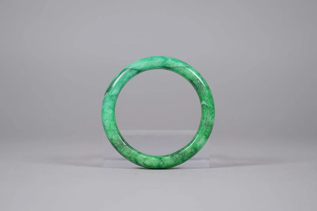Lots Chinese apple green bangles - 4