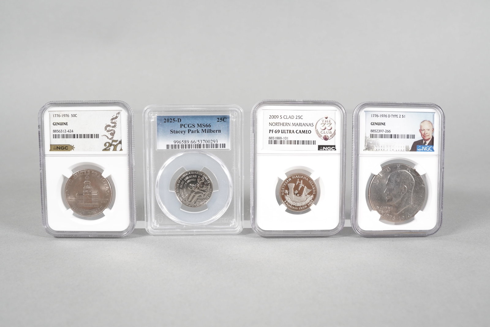 Lots graded coins estate: Lots graded coins, from an estate.