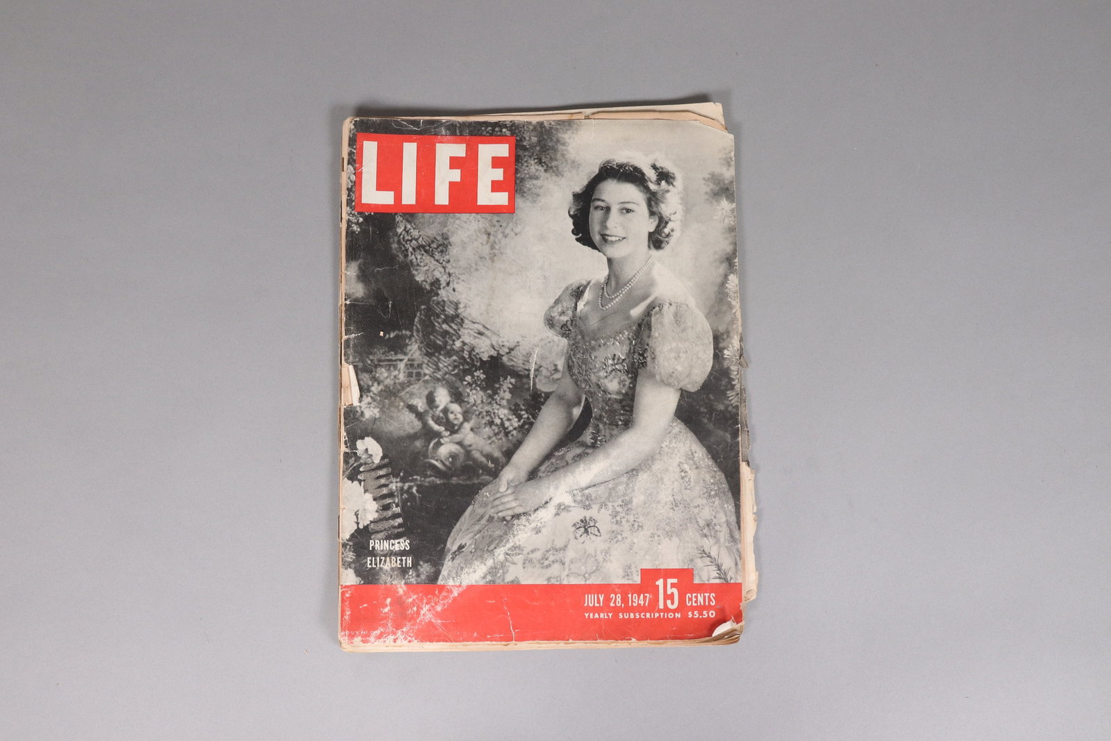 A vintage Life magazine: A vintage Life magazine.