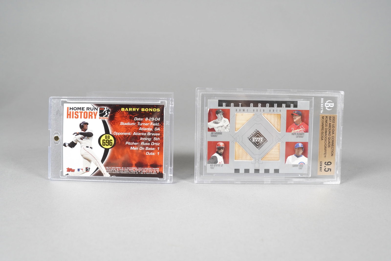 2 vintage baseball cards.: 2 vintage baseball cards.
