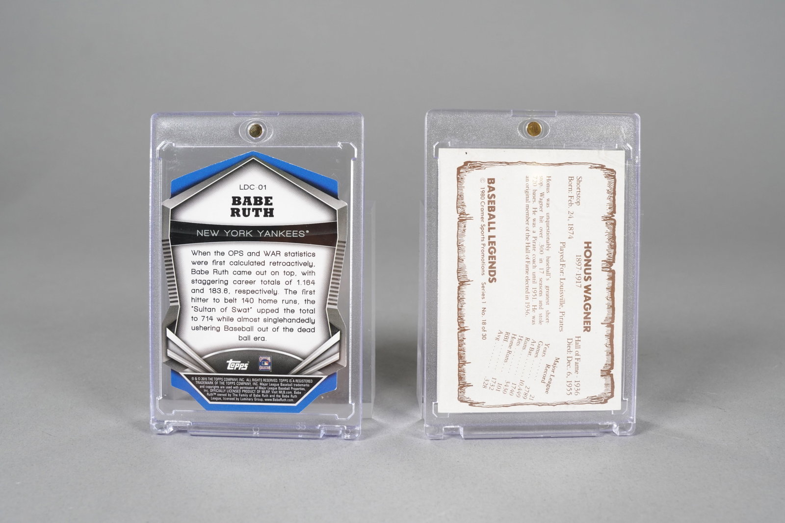 3 baseball cards estate - 3