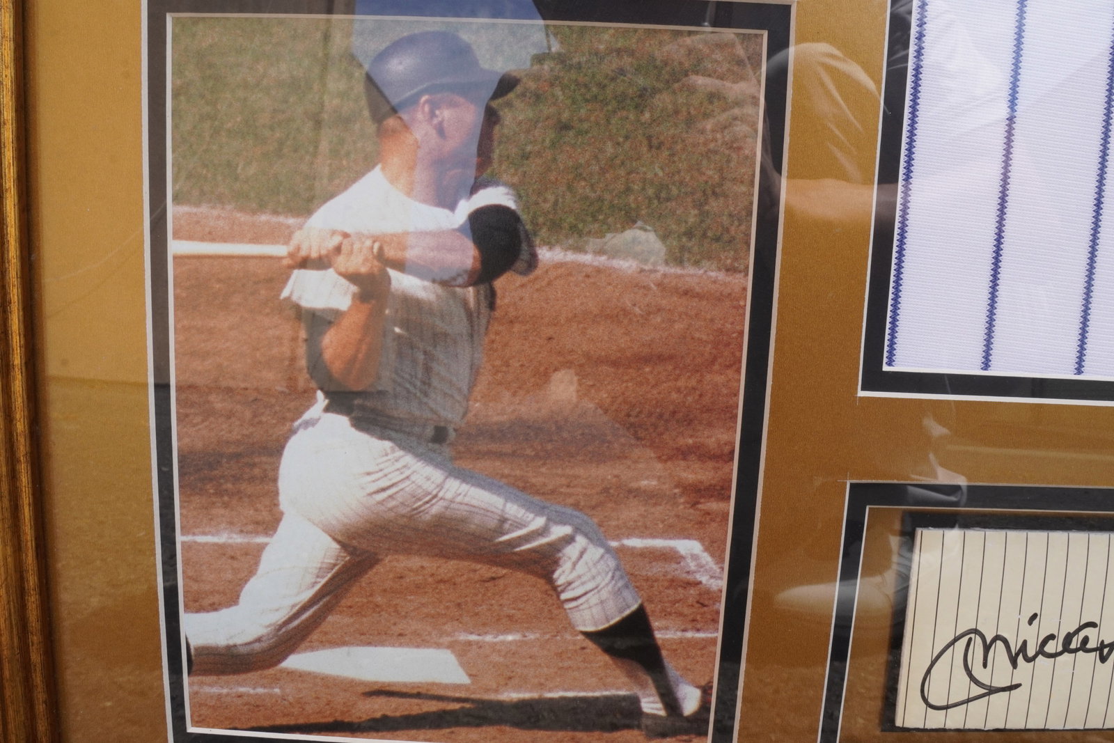 Mickey Mantle signed item framed - 4