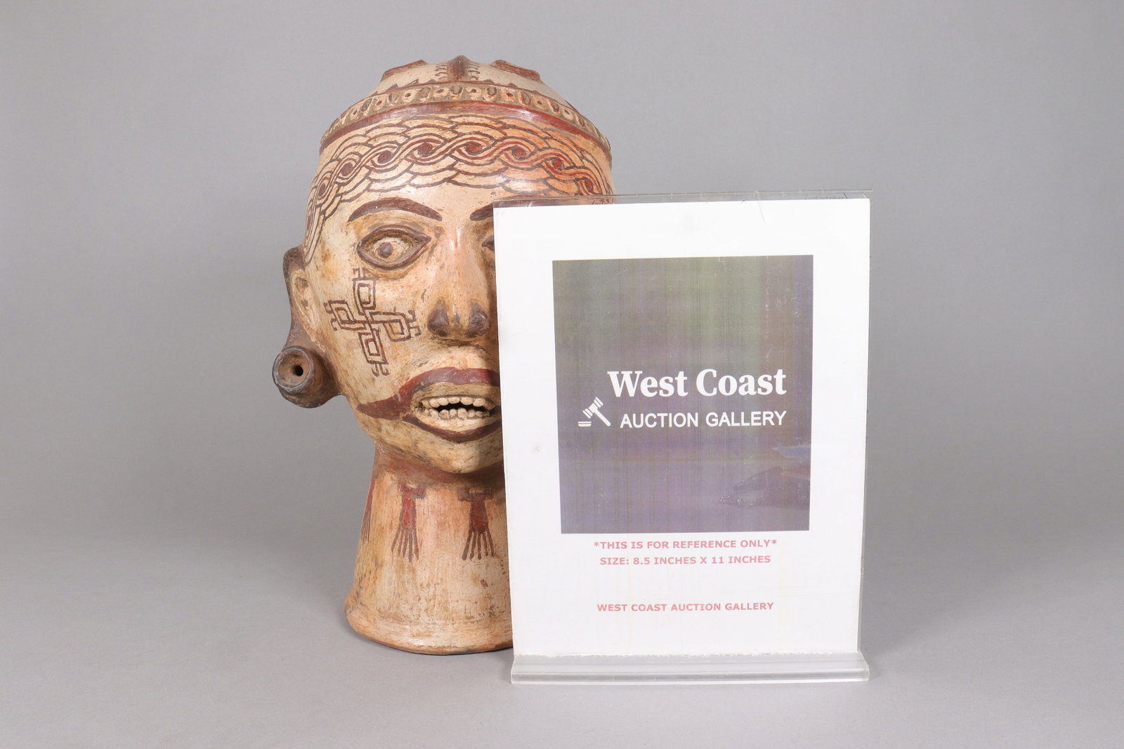 Pre-Columbian ceramic bust figure - 2