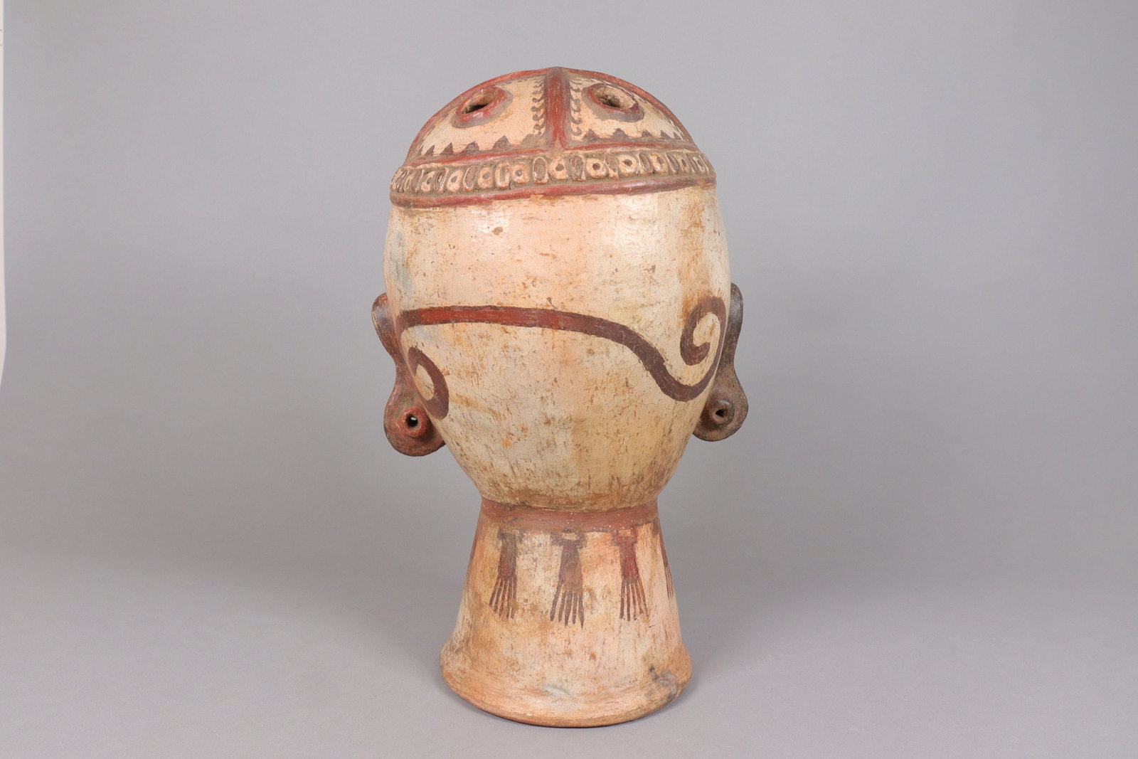 Pre-Columbian ceramic bust figure - 5