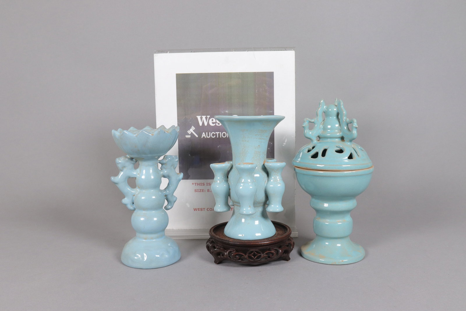 3 Chinese celadon vase - 2