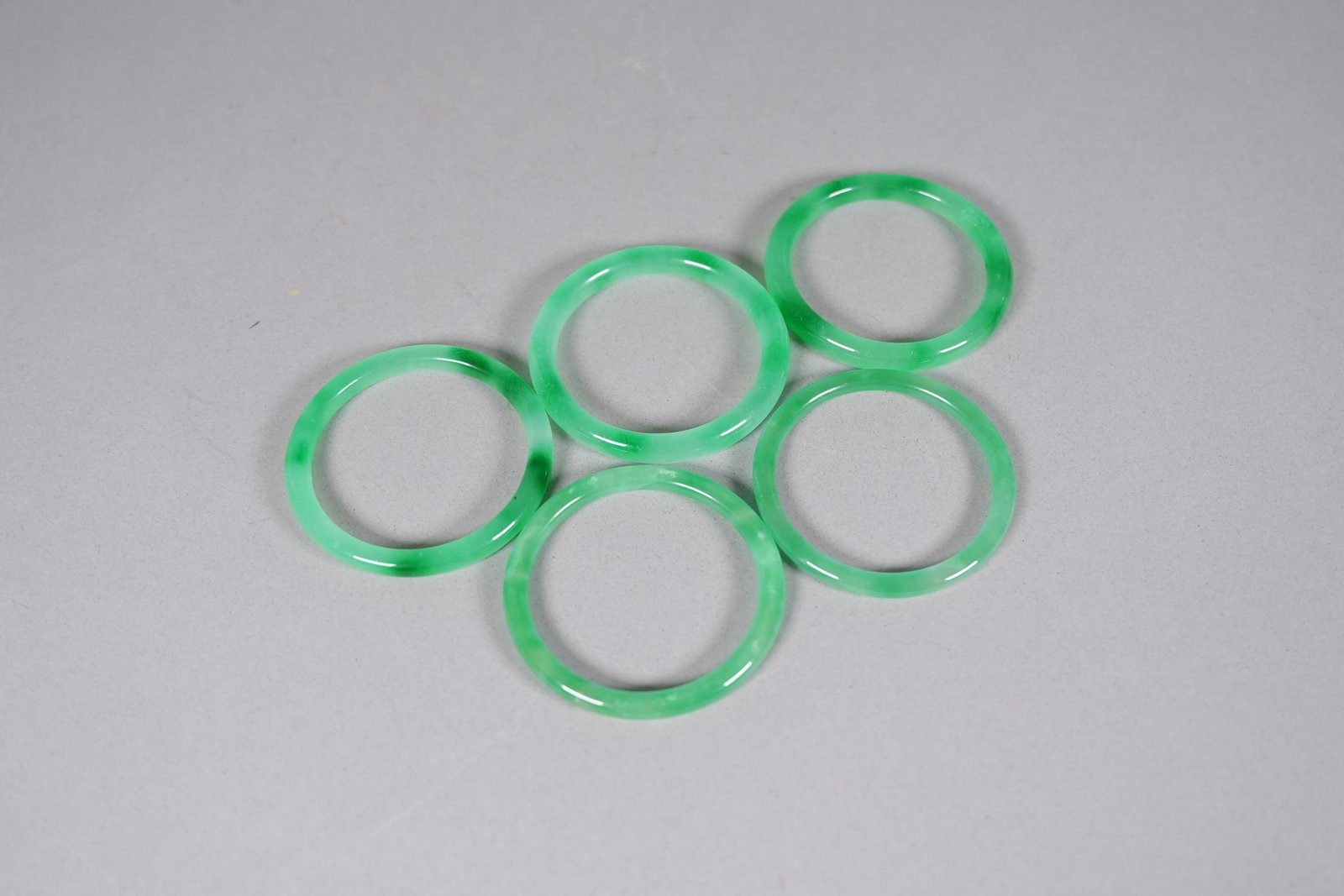 Lots Chinese apple green bangles - 2