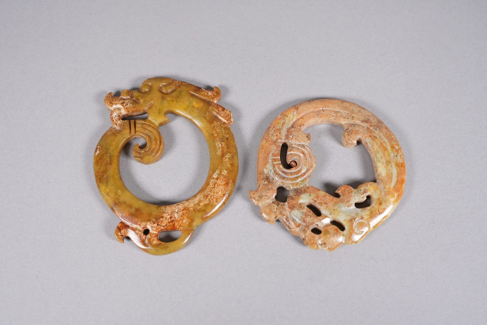 2 Chinese large jade ornaments - 4