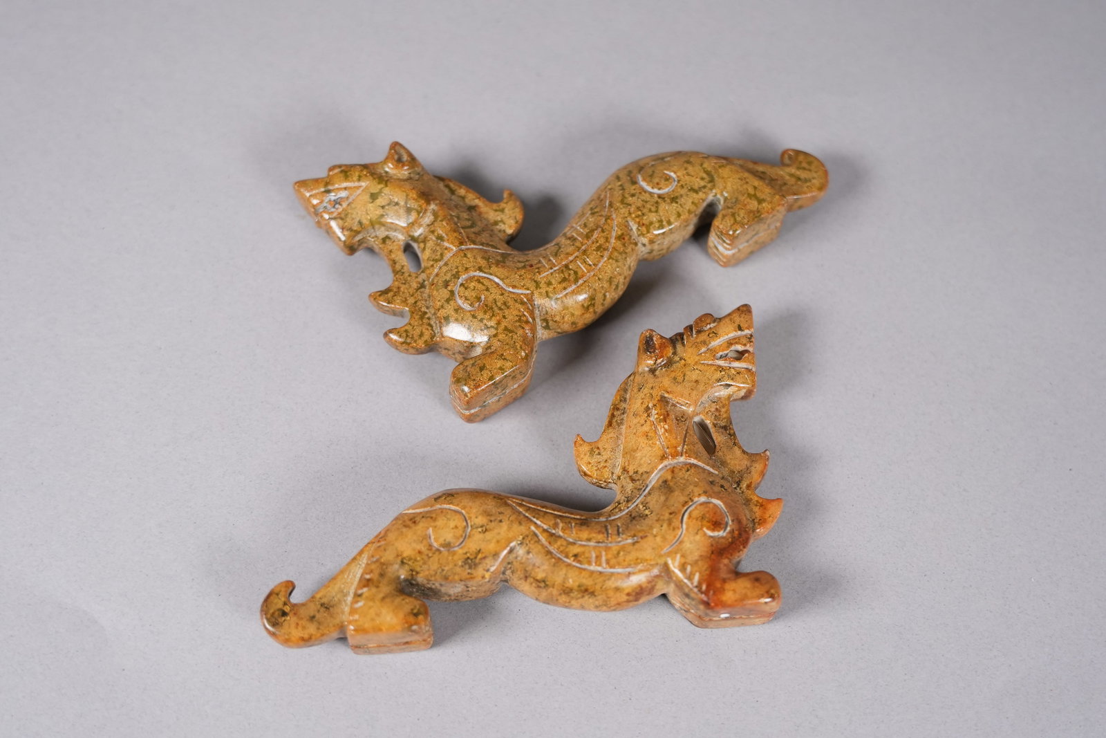 2 Chinese large jade beasts - 3