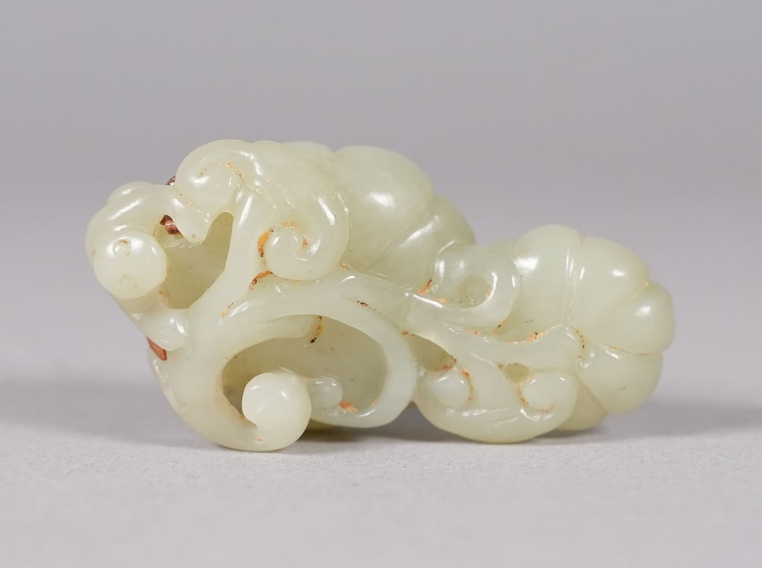 Chinese antique celadon jade: Chinese antique celadon jade, Qing dynasty. From a major estate.