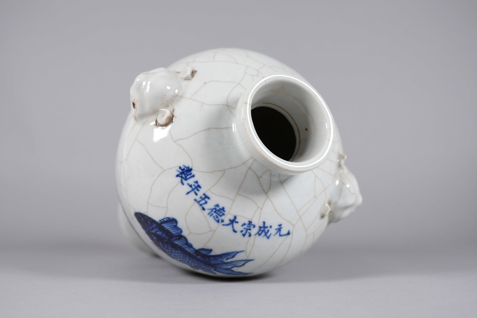 Chinese large crackled vase - 3