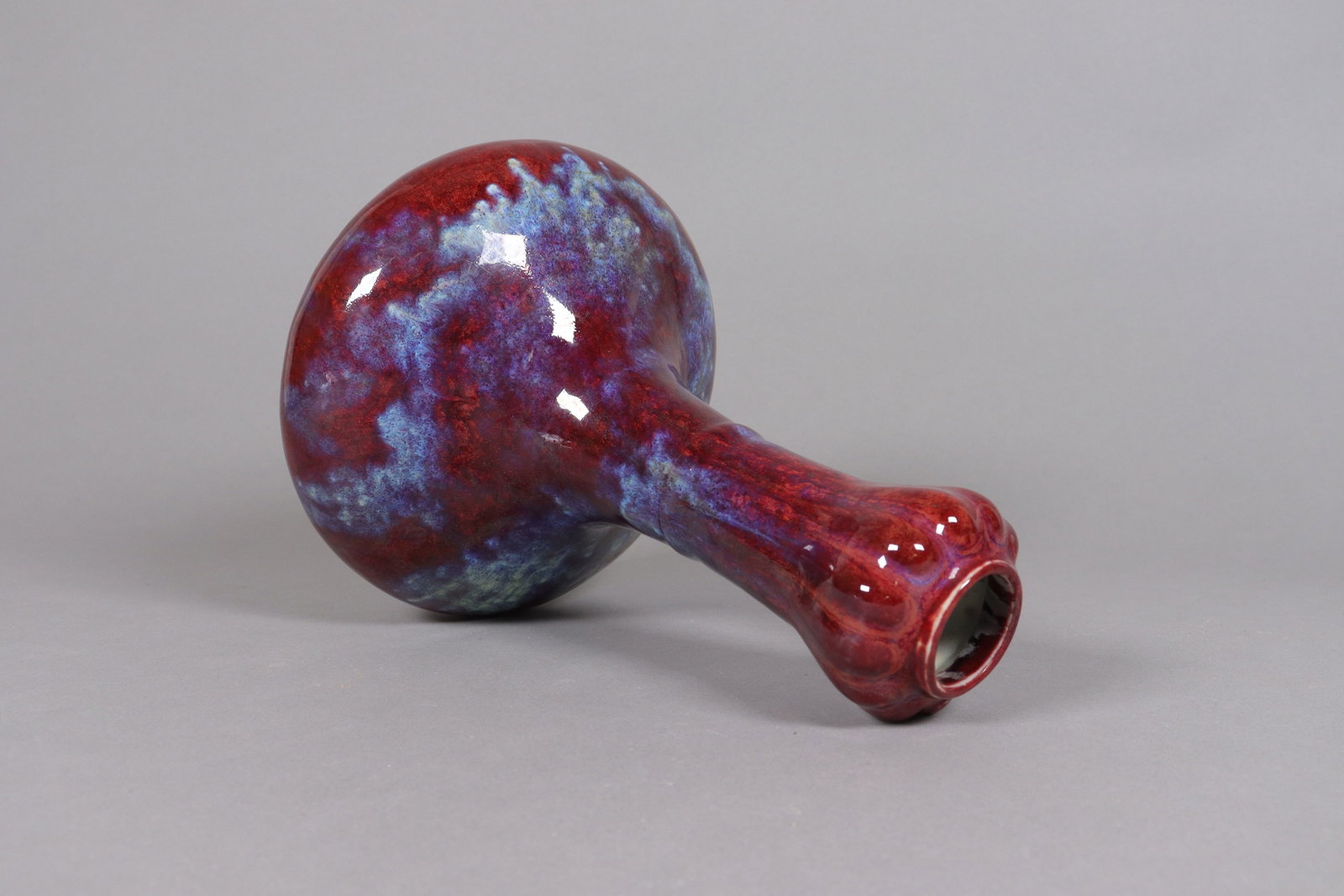 2 Chinese fine red vase - 3
