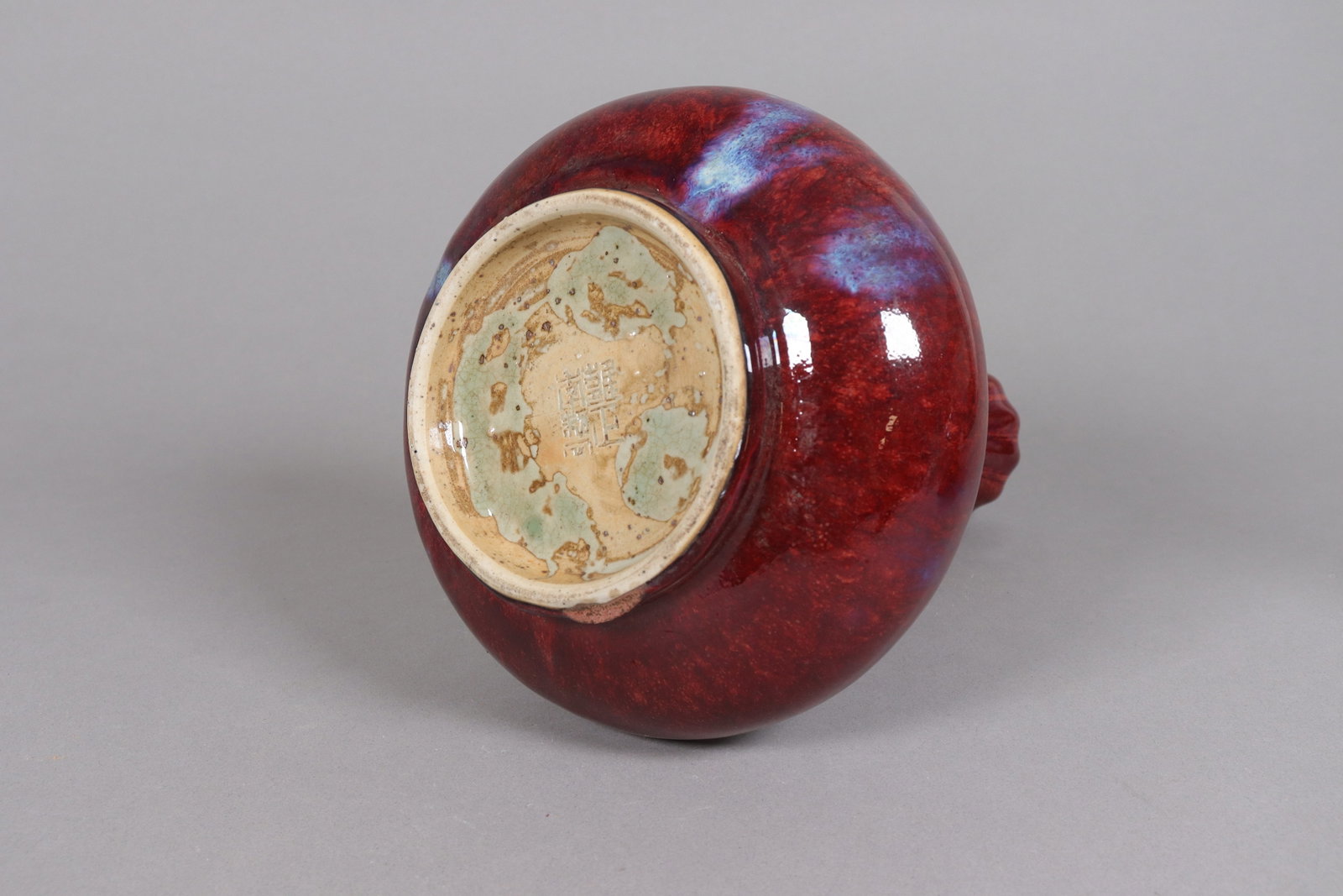 2 Chinese fine red vase - 4