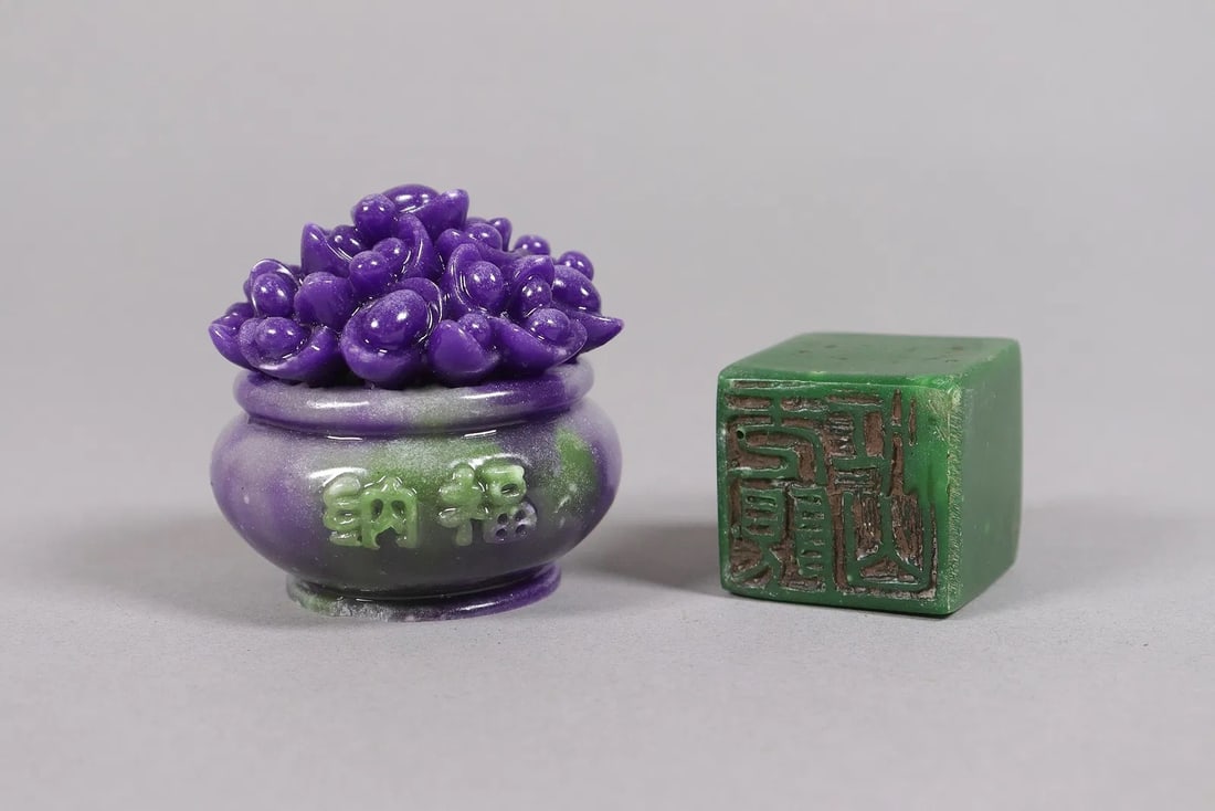 Lots Chinese carved items - 7