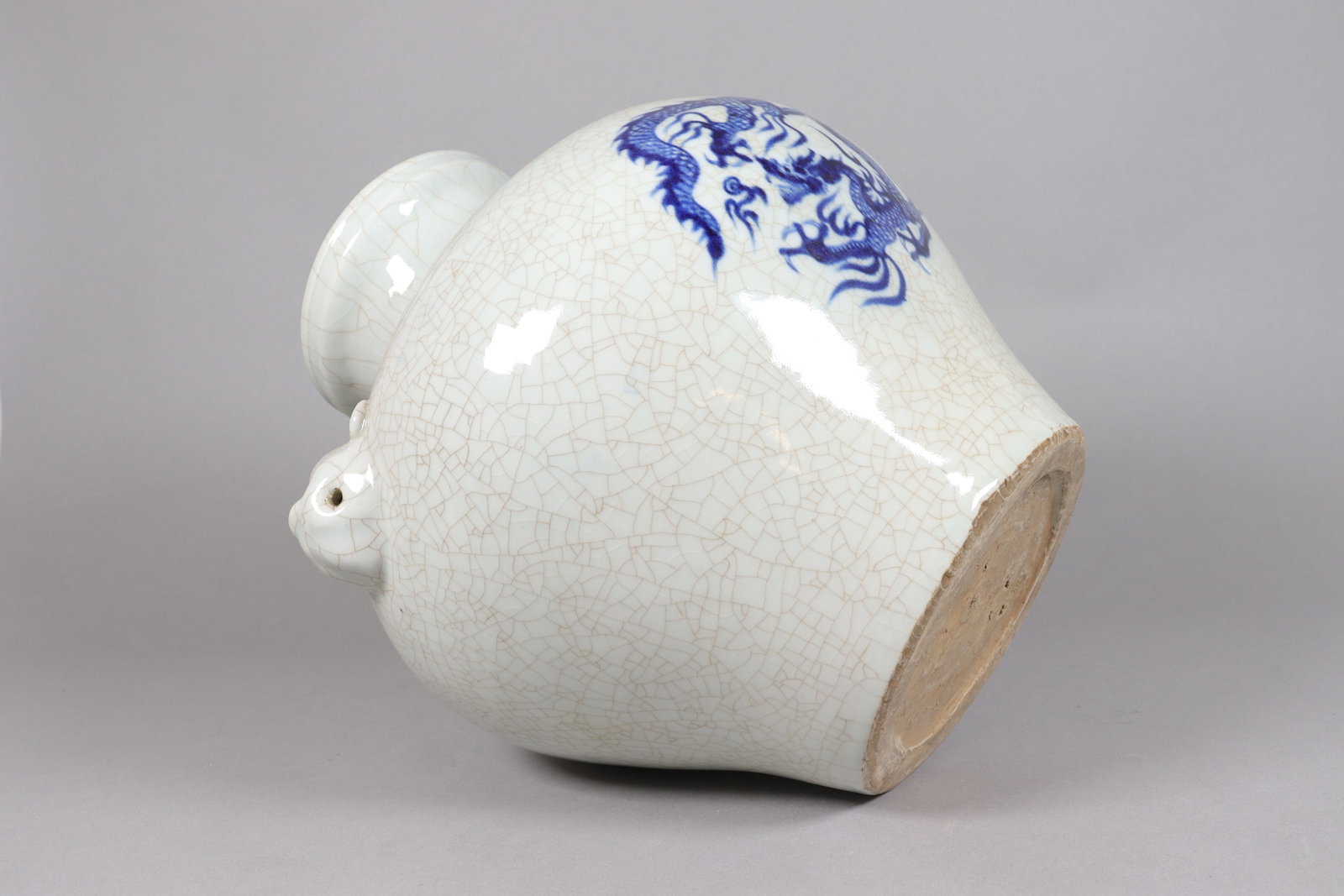 Chinese fine crackle handled jar - 5
