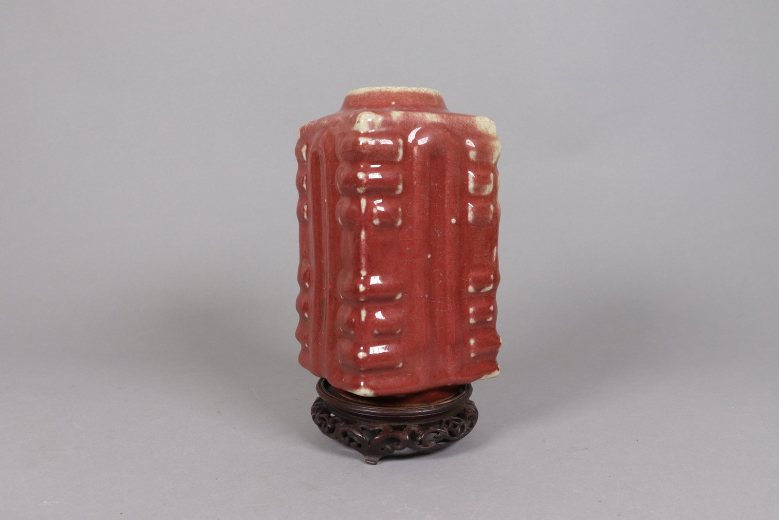 Chinese antique square vase (1 of 7)