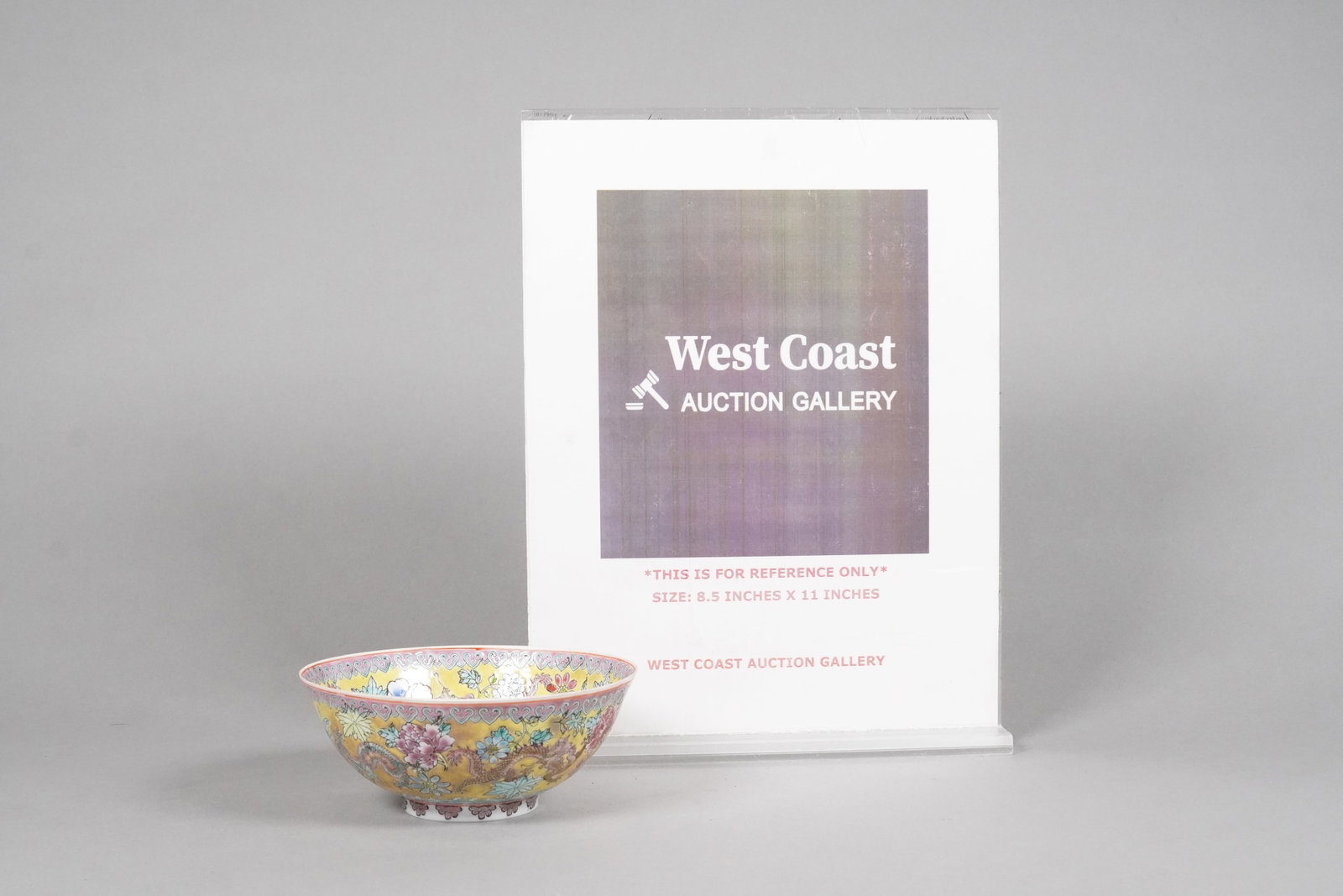 Chinese eggshell yellow bowl - 2