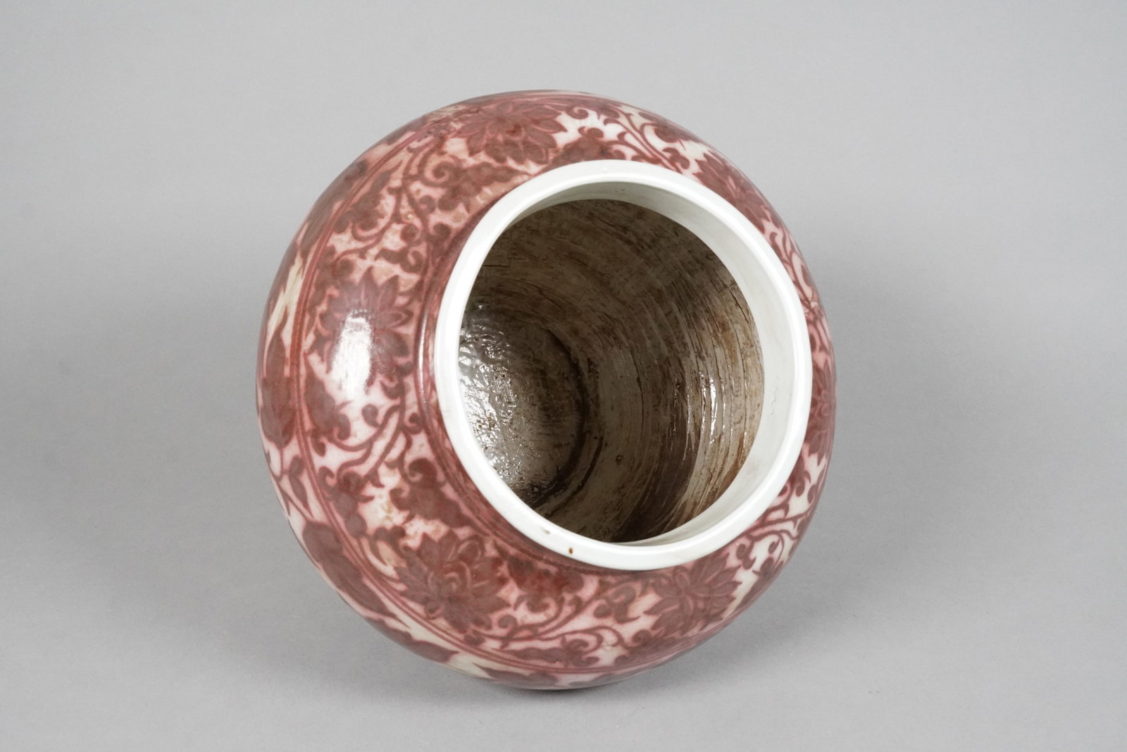 Chinese fine copper red jar - 3