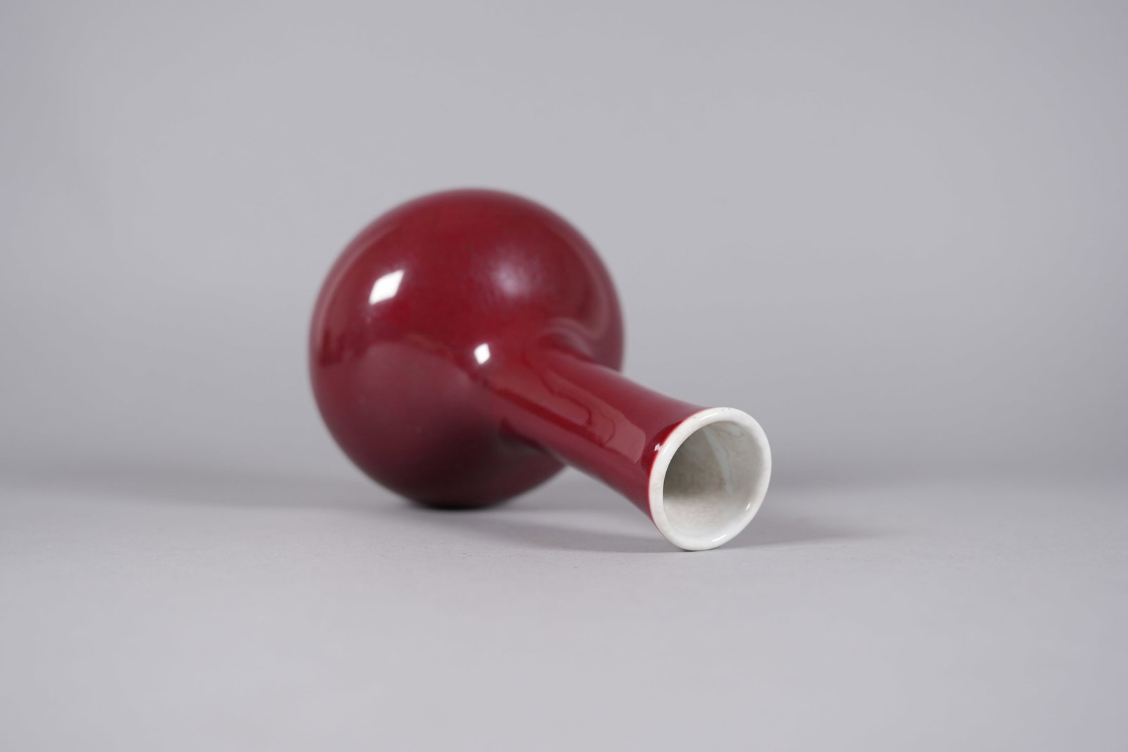 2 Chinese fine red vase - 5