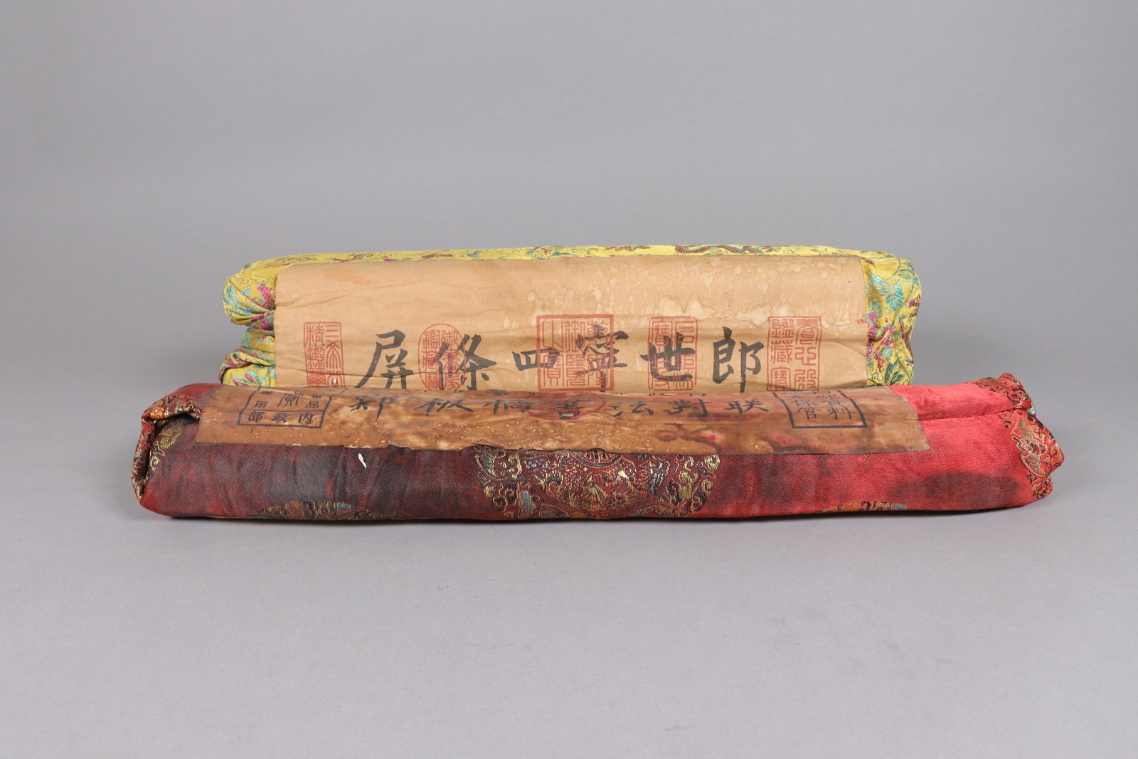 Lots Chinese heavy art scrolls sealed: Lots Chinese heavy art scrolls sealed.