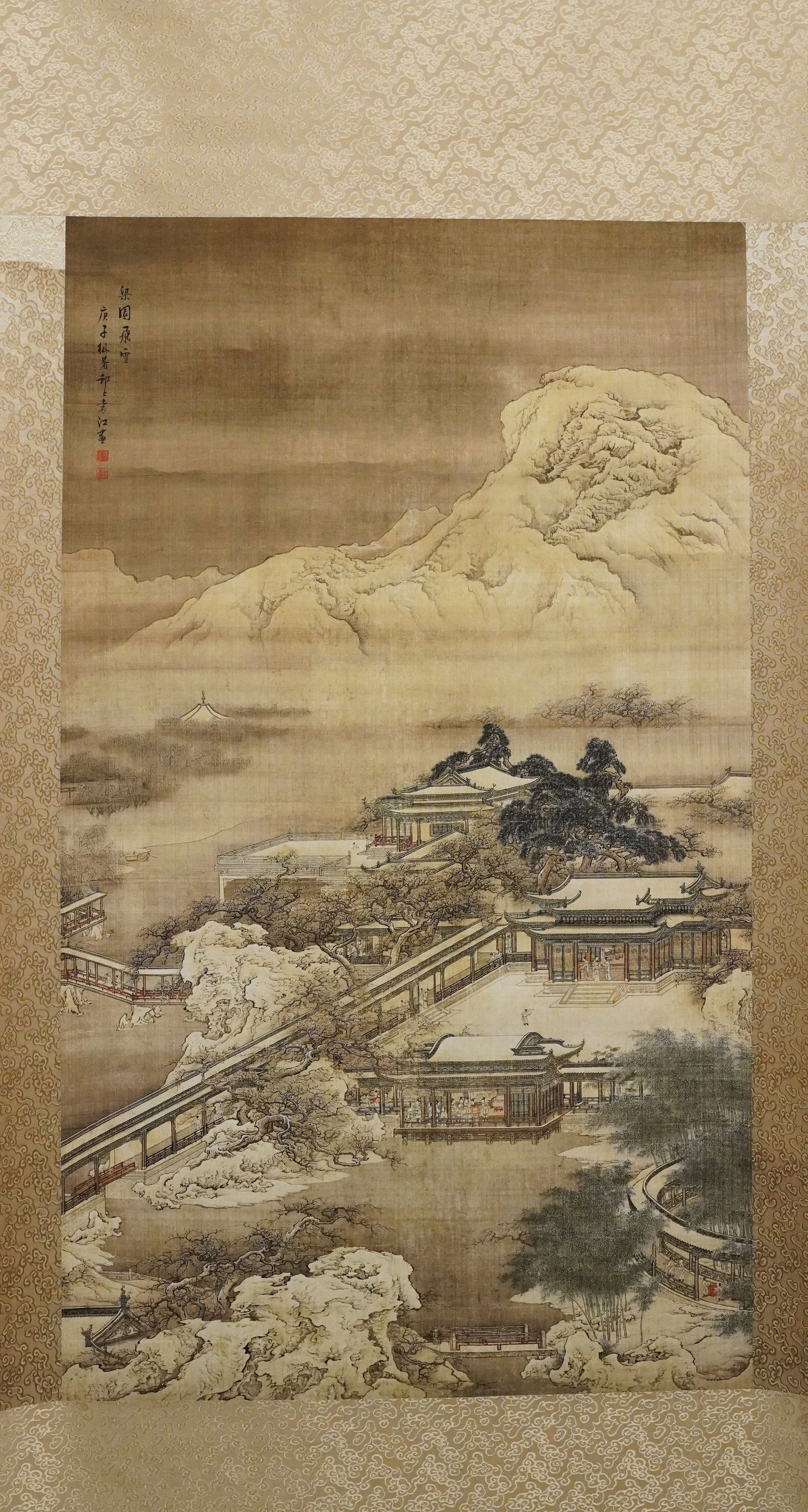 Chinese fine art scroll: Chinese fine art scroll.