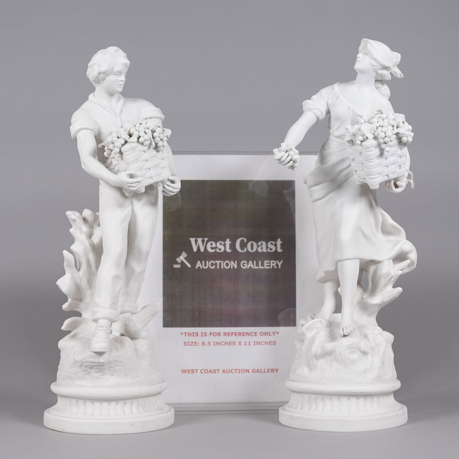 2 antique ceramic figure - 2